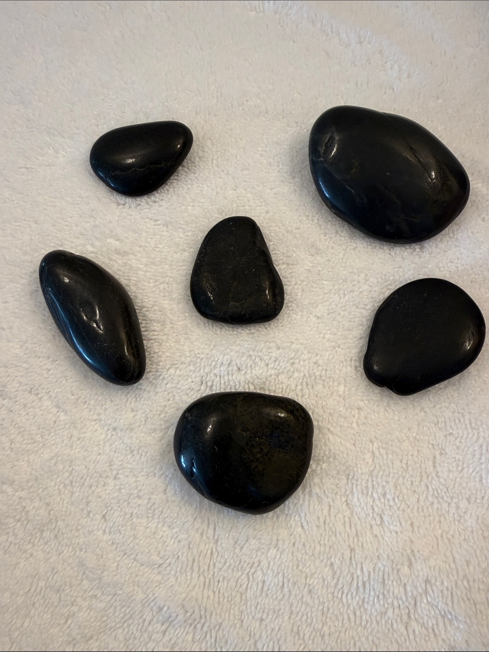 Black Polished Onyx and Tourmaline Stones - Home Accents Jewelry Making Supplies